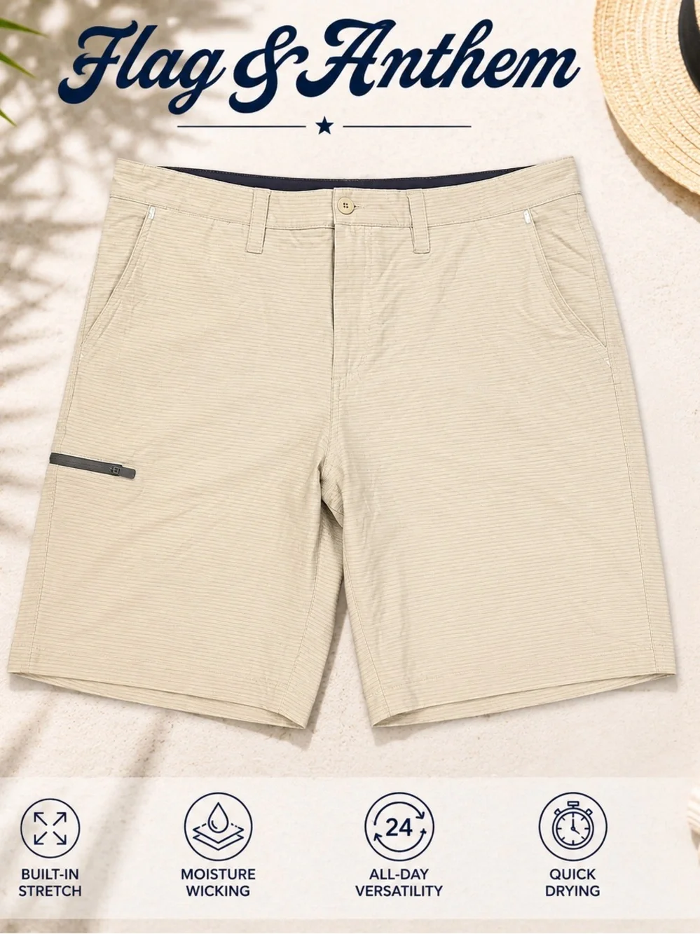 MadeFlex Khaki Shorts | Sizes 35